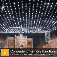 Luces De Cadena De Hadas 1000/500LED Para Decoración De Navidad Exterior Impermeables Con Control Remoto Para Árbol Calle Boda Fiesta - details 11