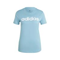 Camiseta Adidas para mujer W Lin T Azul Celeste - ADIDAS Essentials Sportswear camiseta estampada para chica - details 2