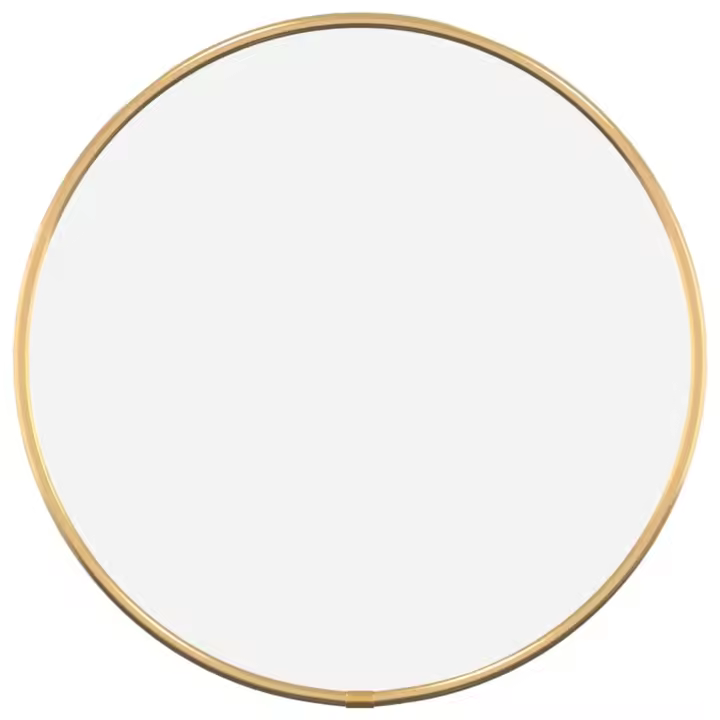 Espejo bañoEspejo de pared redondo dorado Ø 30 cm - 1