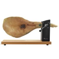 Jamonero BERGNER MASTERPRO de madera con soporte en acero inoxidable - Cortador de jamón en voladizo de 62x19,5x3,3 cm - details 5