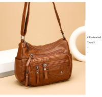 Bolso de hombre para Mujer, de Piel sintética, con textura de gran capacidad, moda, sencillo, para Madres de Mediana Edad. - details 14