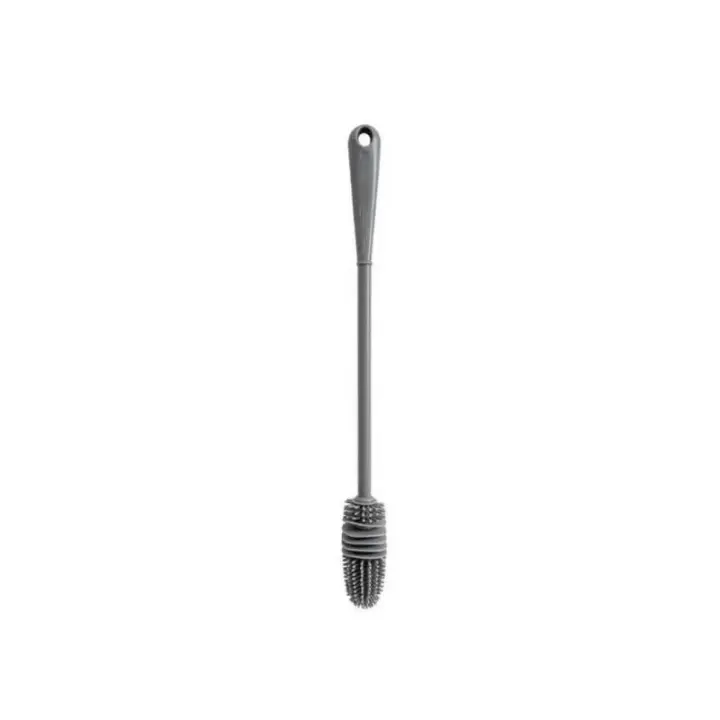 Cepillo De Silicona Para Botella De Leche Y Vaso Limpia Con Mango Largo Herramienta De Limpieza De La Cocina 1/2pcs - 1