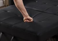 Sofá Cama multifuncional [Con función para dormir], sofá Cama extraible Doble, respaldo ajustable de 3 secciones, material de PU a prueba de salpicadurás, fácilmente convertible en cama - details 2