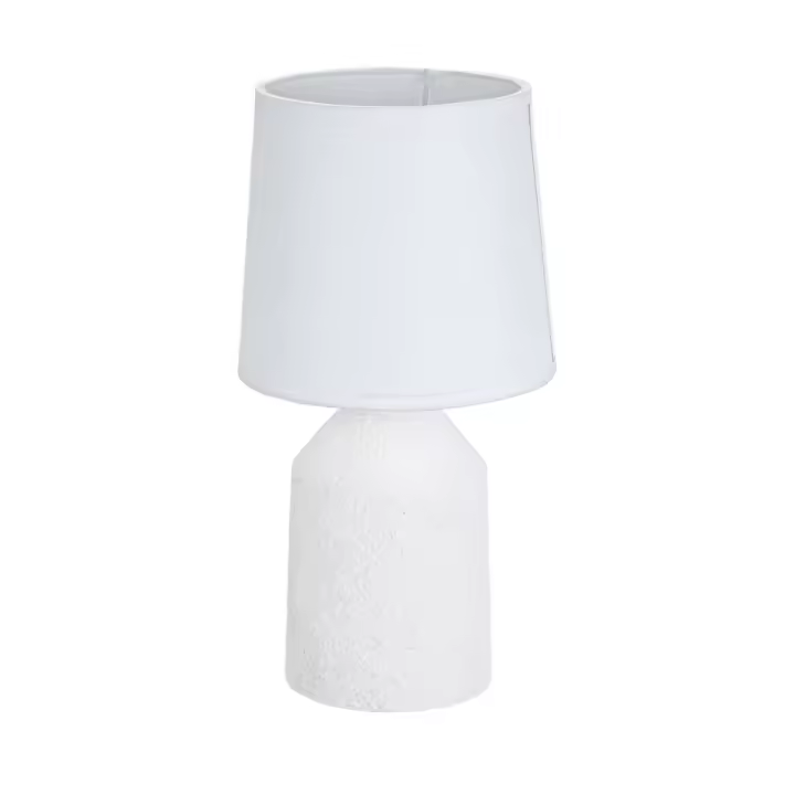 Lámpara de mesa Versa Avalon Algodón Cerámica 40 W 16,5 x 31,5 cm - 1