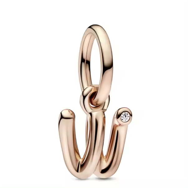 Pandora  Charm Colgante Letra Minúscula W 782481C01 , para Mujer - 1
