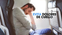 Kit Almohada Hinchable Viaje Avion Cojin Cuello Inflable Avion con Antifaz, Tapones, Bote Perfume y Jabon - Reposa Cuello Avión Collarin Cervical Viaje para Dormir - Cojín Cervicales - Travell Pillow - details 1
