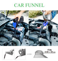 Funel De Refillables De Plástico Plegable Para Carrocería De Coche Y Motocicleta Filtro De Transferencia De Aceite De Motor Para Combustible Herramientas De Accesorios Automotrices - details 1
