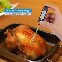 Termómetro De Alimentos Portátil De Acero Inoxidable Con Punta De Medición Para Cocina Herramienta De Medición De Temperatura De Comida - details 2