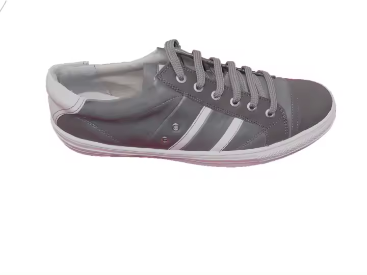 Zapatillas Deportivas Hombre Check Point Gris Piel España - 1