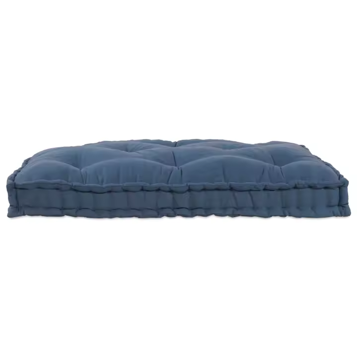 Cojín para sofá de palets vidaXL de tela azul - 1