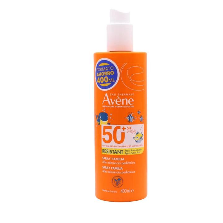Avene spf 50+ sunscreen for sensitive skin family spray 400ml