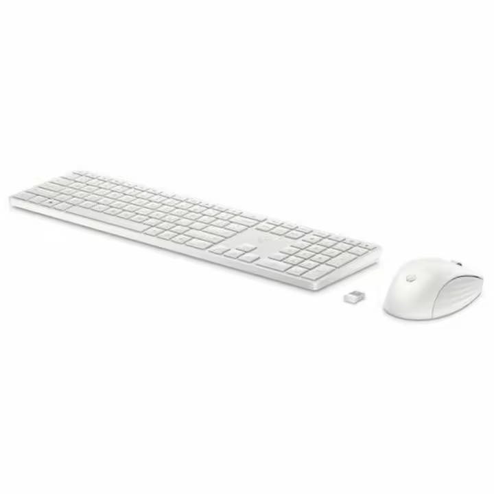 Teclado y Ratón Inalámbrico HP 4R016AA Blanco Qwerty Español - 1