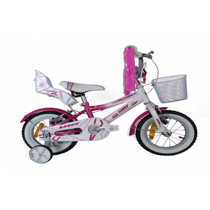 UMIT ++ Bicicleta Diana 12 Pulgadas - ENVIO 48 HORAS - Rosa-Blanca con Cesta y Portamuñecas - Ref. 1222-35 - 1