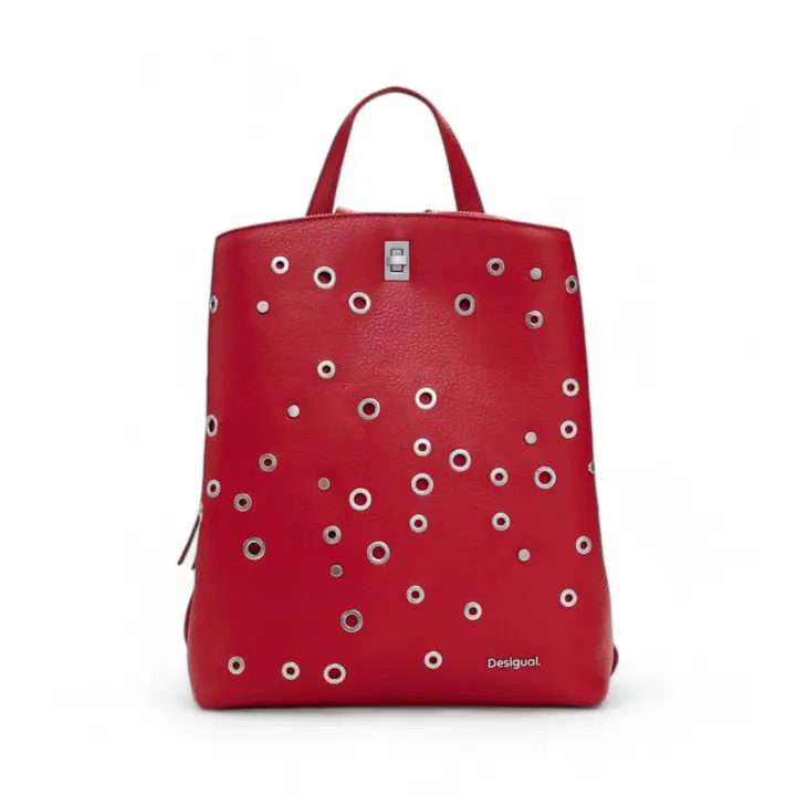 Desigual | Mujer | Mochila mediana tachuelas rojo - 1