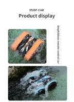 Tanque Amphibio Con Coche De Maniobras En Dos Direcciones Y Resistente Al Agua Control Remoto Para Niños Juguetes De Exterior - details 17