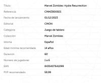 Marvel Zombies: Hydra Resurrection juego de mesa CMON - details 0