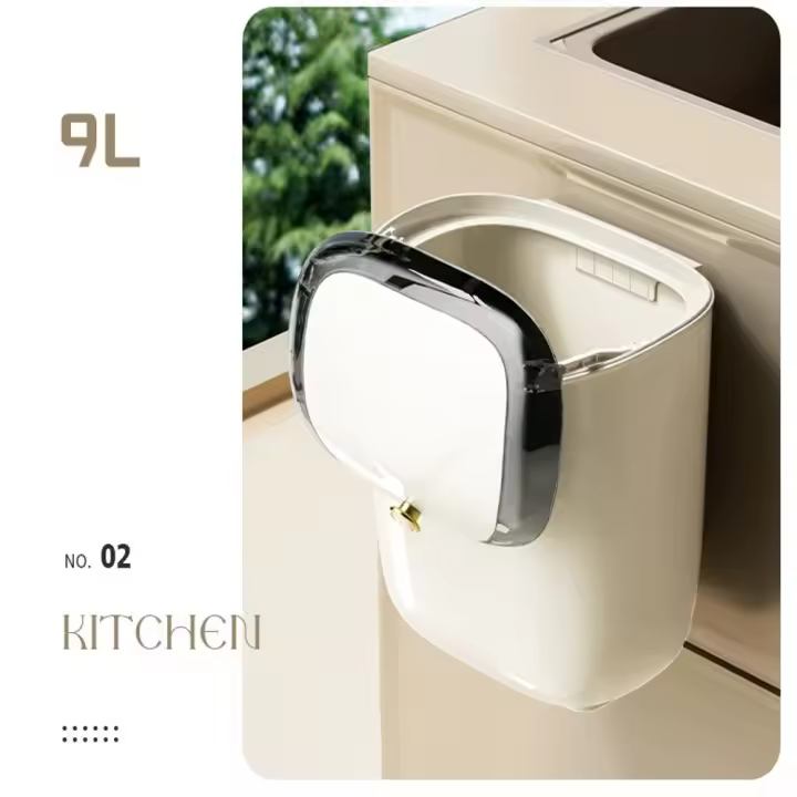 Bandeja De Basura Colgante Ligera Y Montable Gran Capacidad Para Limpieza Conveniente Pequeña Para Encimera - 1