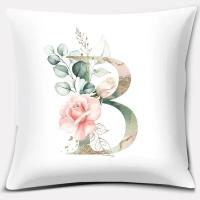 Funda De Cojín Suave De Piel De Durazno 45x45cm Serie De Letras Decoración Para Sofa Oficina Hogar Cubierta De Almohada Regalo - details 3