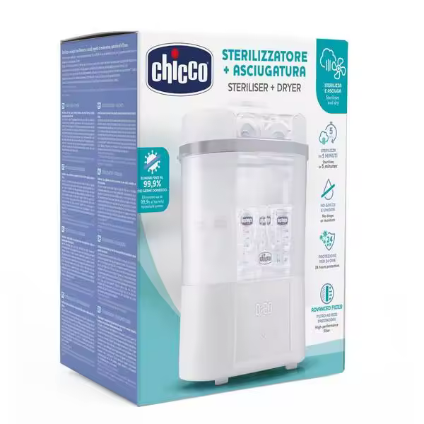 Esterilizador Chicco Electrico ALL IN ONE 2 en 1 con secado - 1