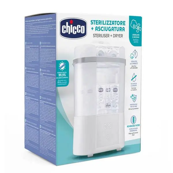 Esterilizador Chicco Electrico ALL IN ONE 2 en 1 con secado - 1