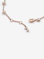 Pandora - Pulsera de Barras pavé Brillantes-Baño de Oro Rosa de 14 K - details 4