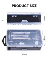 Juego De Destornilladores De Precisión 115 En 1 Con 98 Piezas Magnéticas Herramienta Multifuncional Profesional Para Reparación De iPhone Gafas Material De Acero Cromo Vanadio - details 13
