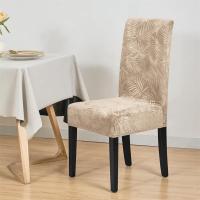 Cubierta De Silla Suave De Velours 1/4PCS Esponjosa Elástica De Color Sólido Lavable Para Sala De Comedor Hogar Bodas - details 2