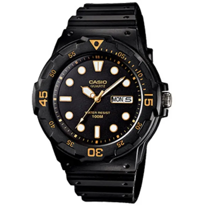 Reloj Casio MRW-200H-1EVEF para Hombre, Resistente Al Agua, Colección Casio, Correa de Resina Negra - 1