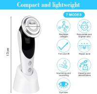 Masajeador facial multifuncional con luz roja y Azul, frío y Calor, antiarrugas y antienvecimiento, Limpieza Profunda, cuidado facial, usted Modos EMS. - details 1
