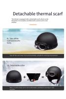 Casco Eléctrico Para Hombres Y Mujeres Protección Solar Moto Casco Mitad Para Todas Las Estaciones Peso 880G Material ABS - details 4