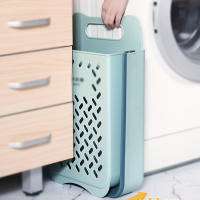 Cesta De Ropa De Baño Plegable Y De Pared Para Almacenamiento De Ropa Sucia Organizador De Lavandería Familiar Material Ecológico Plástico Y Cemento - details 3