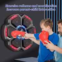 Boxeo musical para adultos Máquina de boxeo musical 9 modos de velocidad Bluetooth LED Entrenamiento de boxeo musical con guante de boxeo - details 6