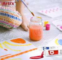 MP-ARTIX PAINTS, Set de Pinturas Acrílicas, 12 tubos de 12 ml, 12 Piezas, No Tóxico, Colores Surtidos, Secado Rápido, Resistencia al Agua, Uso en Varios Materiales, Manualidades, Decoración - details 3