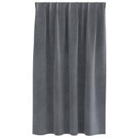 Cortinas blackout vidaXL con cinta superior 2 pcs de terciopelo gris claro - details 2