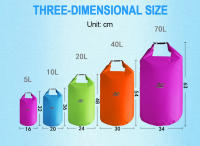 Bolsa De Almacenamiento Impermeable Para Natación Pesca Rafting Trekking 5L-70L Alta Capacidad Bolsa Seca Para Deportes Acuáticos - details 3