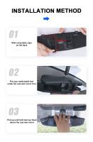 Espejo Retrovisor Para Coche Con Amplio Ángulo Y Visión Grande Monitor Interior Antigolpe Universal Para Bebé Y Seguridad Vial - details 4