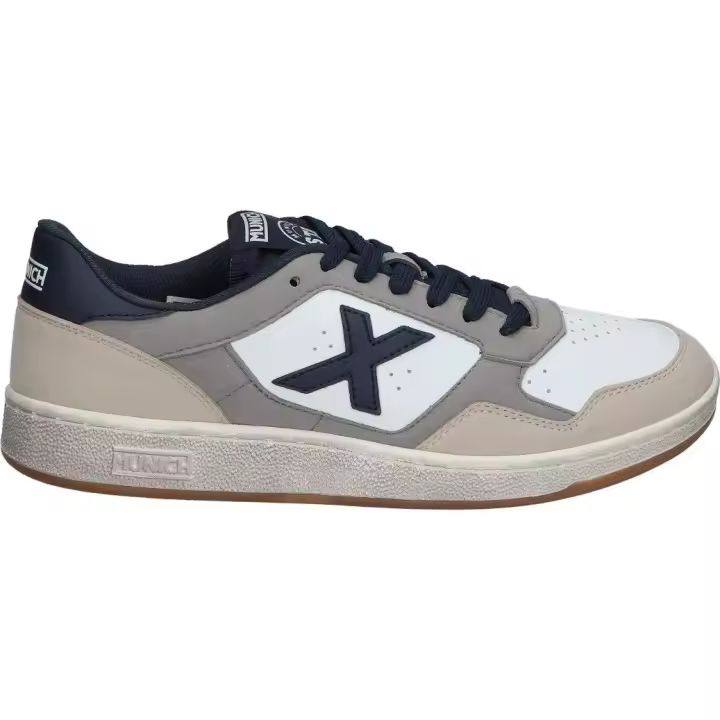 MUNICH | Zapatilla Munich Arrow 69 para Hombre – Deportiva en Color Blanco con Detalles en Azul y Beige – Sneaker con Cordones – Estilo Casual – Versátiles – Combinables – Modelo 4011069 - 1