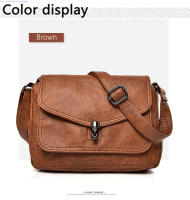 Bolsos de hombro de cuero suave Vintage para mujer, bolsos de lujo, paquete de diseñador, bolso cruzado pequeño, 2021 - details 6