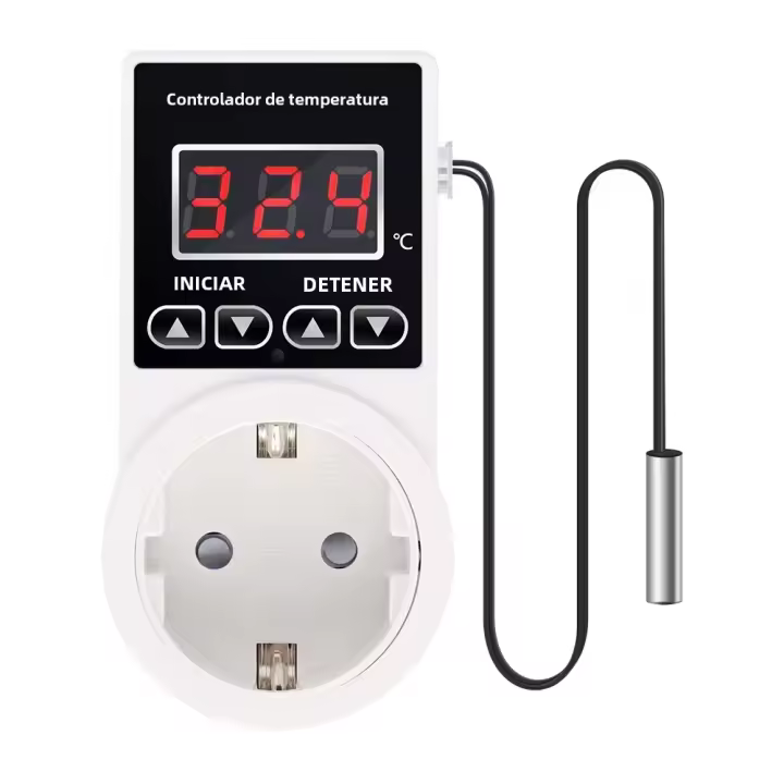 Controlador De Temperatura Digital AL11G-T1 Enchufe Con Termostato Regulador De Calor AC 110-220V Con Sensor NTC Enchufe De Enlace EU Para El Hogar - 1