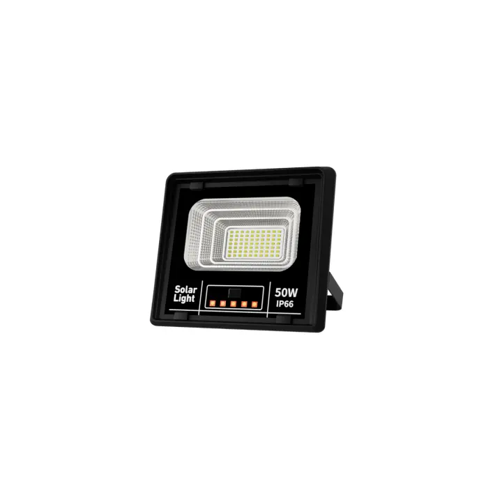 Reflector Solar LED IP66 de Alta Potencia, 50W-500W, Iluminación Exterior Eficiente, Panel Fotovoltaico Policristalino, Batería LiFePO4, Ángulo Ajustable, Control Remoto, Área de Iluminación hasta 500m², Larga Durabilidad - 1