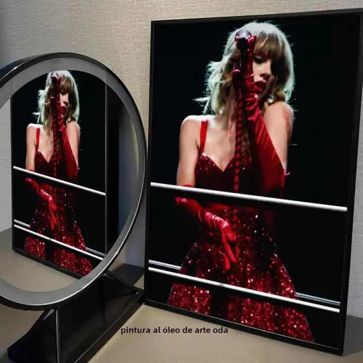 Póster Self-adhesivo De Taylor Swift Artista Moderno Impreso En Papel Resistente Al Agua Para Decoración De Pared De Café Bar Restaurante - 1