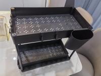 Organizador De Baño Y Cocina Con Dos Cajones Deslizantes Y Ganchos Estante De Almacenamiento Multifuncional Para Fregadero - details 14