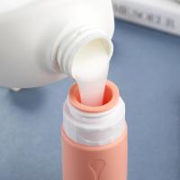 Paquete de 4 botellas de viaje de silicona a prueba de fugas aprobado por la TSA (90mL) para champús, lociones y artículos de tocador, sin BPA certificado por la FDA - details 1