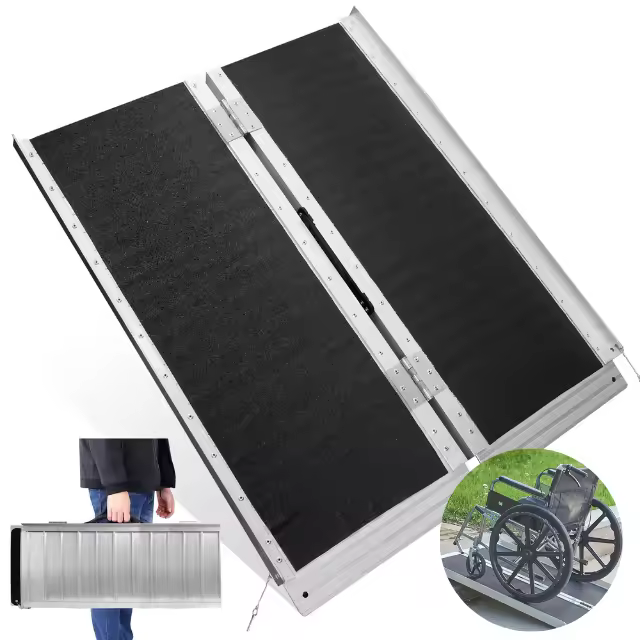 Rampa para Silla de Ruedas Plegable Salvaescaleras Portátil Ortoprime - 1