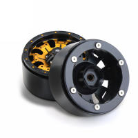 4Pcs Rueda De Aleación De Aluminio CNC 1.9 Para Coche RC Crawler 1/10 Axial SCX10 90046 AXI03007 TRX4 VS4-10 Gen8 RBX10 Rojo Y Negro - details 9