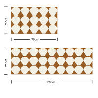 Alfombra de cocina, antideslizante, felpudo súper absorbente, para entrada, sala de estar, fregadero de cocina, lavandería de oficina 45*150CM - details 8