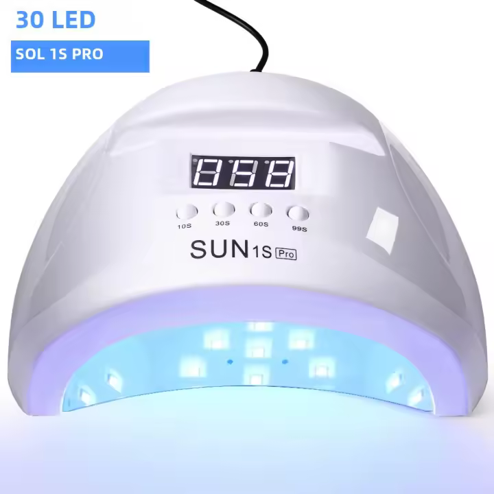 Secador De Uñas LED Profesional UV Con 30 Lámparas Para Pólipos De Gel Tiempo De Secado Ajustable Manicura Doméstica Equipamiento De Belleza - 1