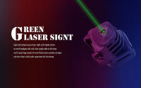 Láser Táctico 5mw Luz Roja Verde Azul Recargable Compacto Pistola Weaponlight Para Ranura Picatinny-Richfire Luz De Batería - details 0