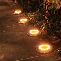 Lámpara Subterránea Solar LED Para Jardín Exterior Luz De Noche Impermeable Para Paisaje Vivienda De Villa Luz De Césped - details 9