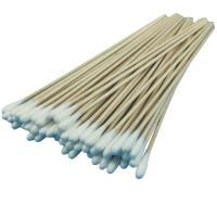 200 Pcs Sticks De Madera Larga Con Algodón Para Extensión De Pestañas Cuidado Ocular Limpieza Cosmética Bolas De Algodón Para Limpieza Médica - details 1